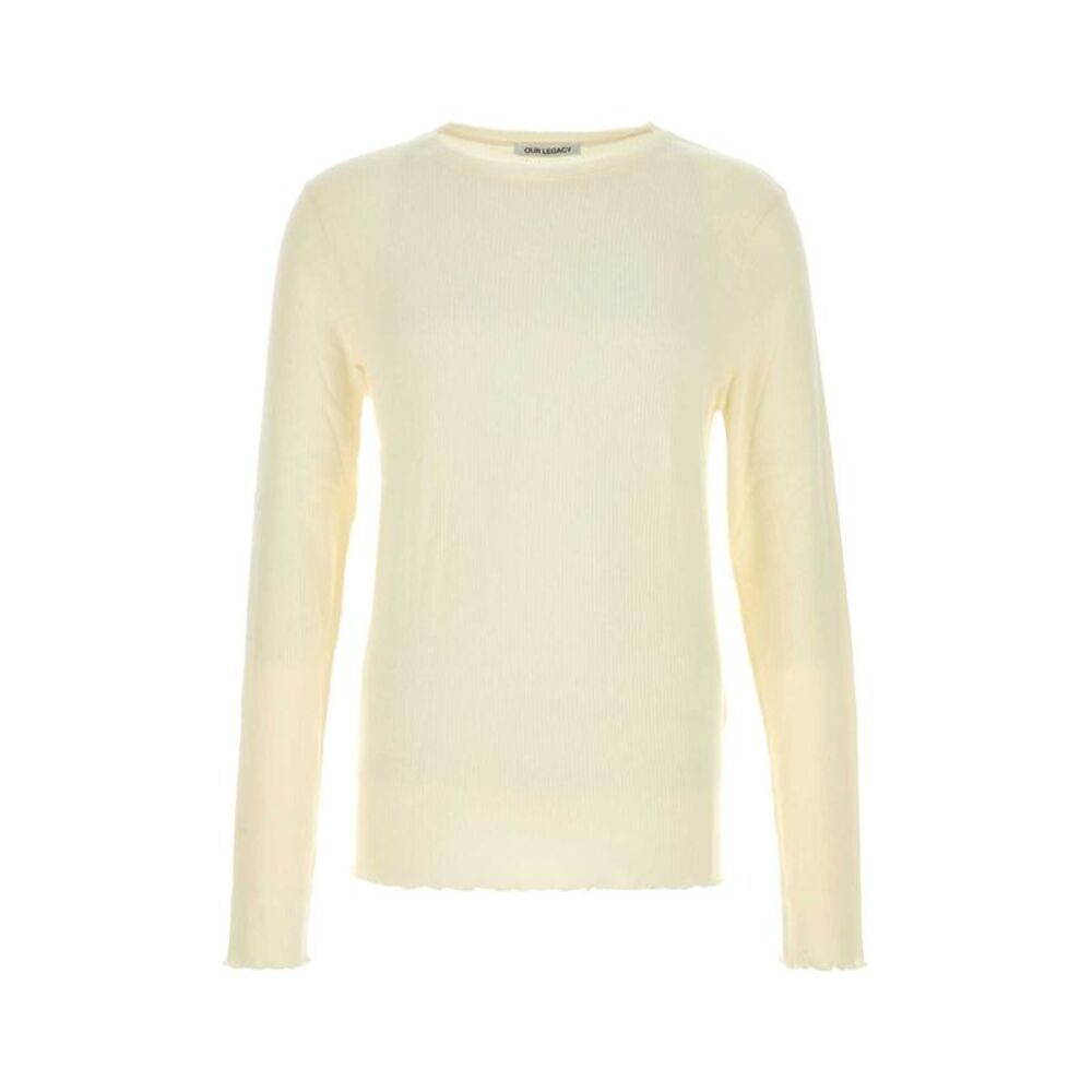 Our Legacy Men Cream Cotton Blend T-Shirt